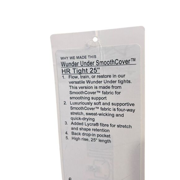 Lululemon Wunder Under SmoothCover High-Rise Tight 25" Size 6 Espresso NWT - Picture 10 of 12